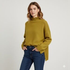 Lyla & Luxe Cozy Mustard Turtleneck Sweater